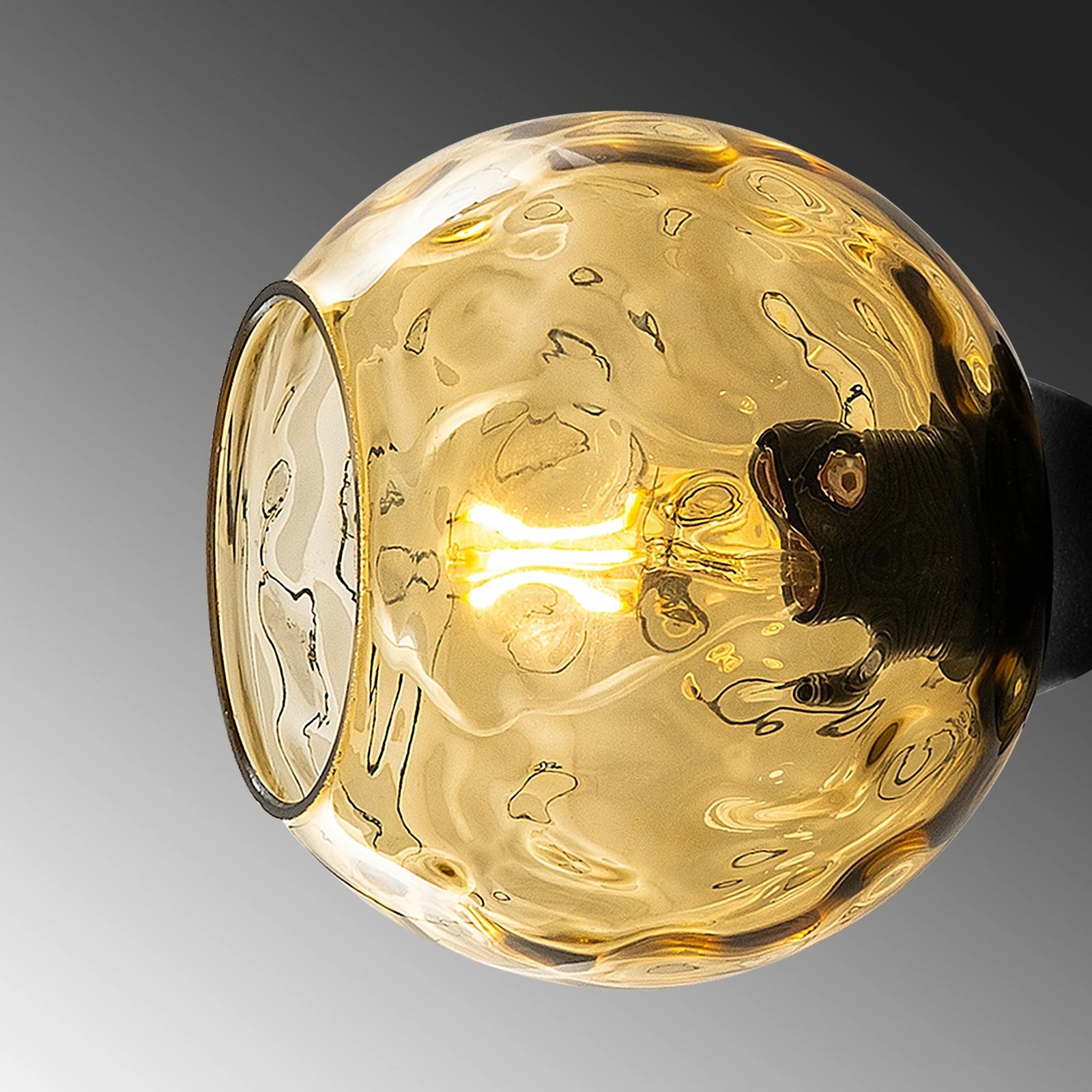 Llambë muri Opviq, Benek - 15 - 14414, metal dhe xham, e verdhë dhe e zezë