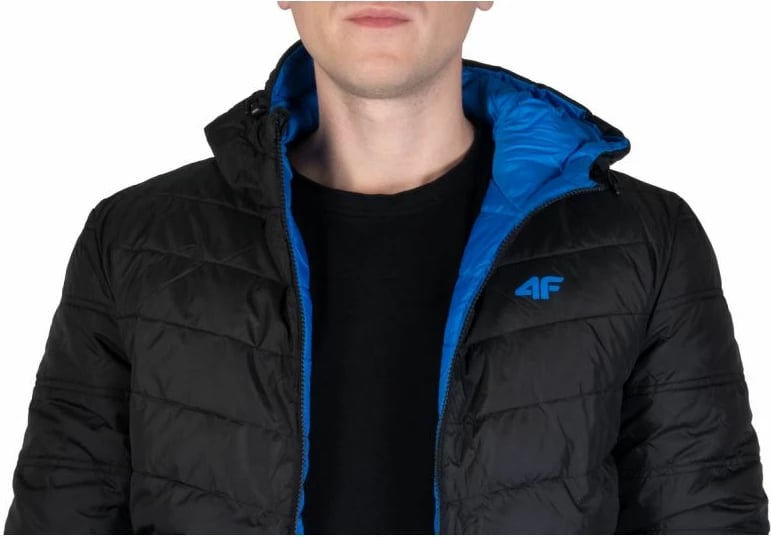 Jakne për meshkuj 4F, të zeza dhe blu