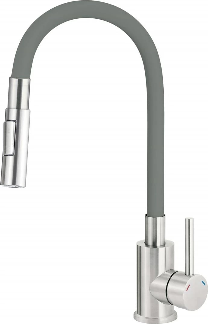 Rubinet kuzhine deante BOC_T740 me gryke të lakuar, dy lloje spërkatje