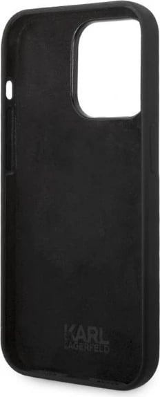 Mbështjellës Karl Lagerfeld Silicone Ikonik për iPhone 14 Pro, i zi
