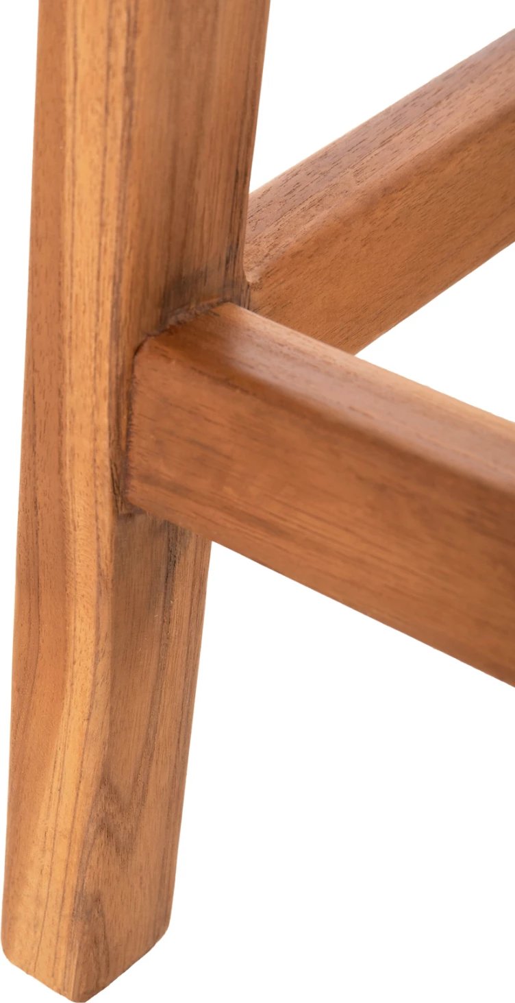 Karrige për bar WALTER FH9842 dru tik, ngjyrë natyrale, rush-matt, 46x55x96 cm