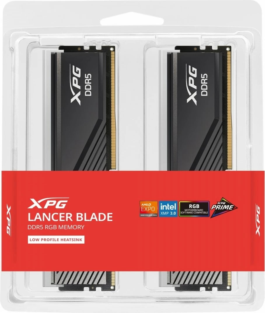 RAM Memorje Adata XPG Lancer Blade DDR5 32GB (2x16GB) 6400MHz CL32 RGB, e zezë