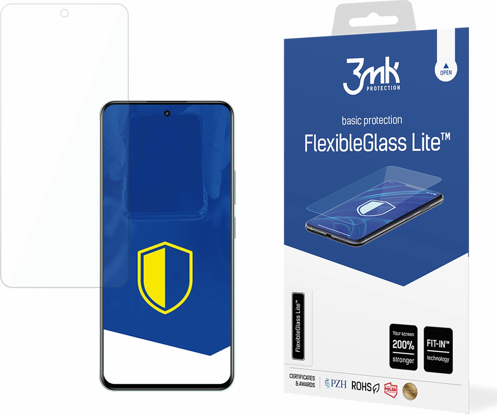 Xham hibrid mbrojtës për ekran, 3mk Protection FlexibleGlass Lite, për Realme 12+ 5G