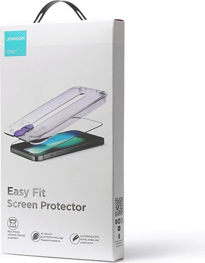 Xham i temperuar Joyroom JR-H12 me komplet montimi për iPhone 14 Pro Max, Transparent