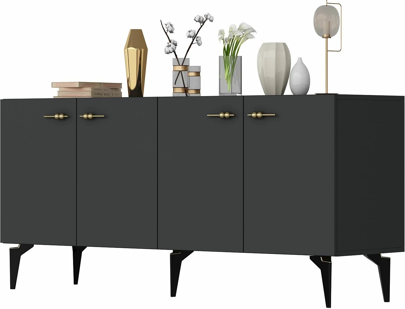 Konsolë Skye Decor, ngjyrë antracit, Rüya