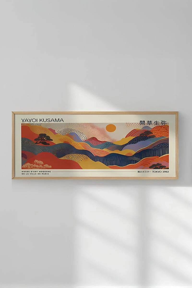 Pikturë dekorative me kornizë, Wallity, Artsmdfyty22-3370, shumëngjyrëshe, 33x70cm