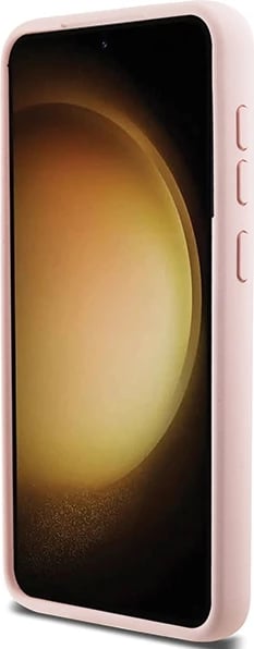 Mbështjellës Karl Lagerfeld Silicone Choupette Metal Pin për Samsung Galaxy S24+, Rozë