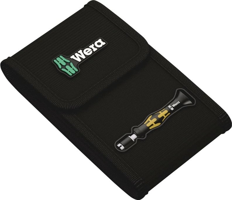 Set kaçavidash precize Wera KK Micro 21 me 20 bita, me kasë, e zezë