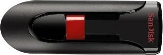 USB stick SanDisk Cruzer Glide 128GB, USB 2.0, zi/kuqe