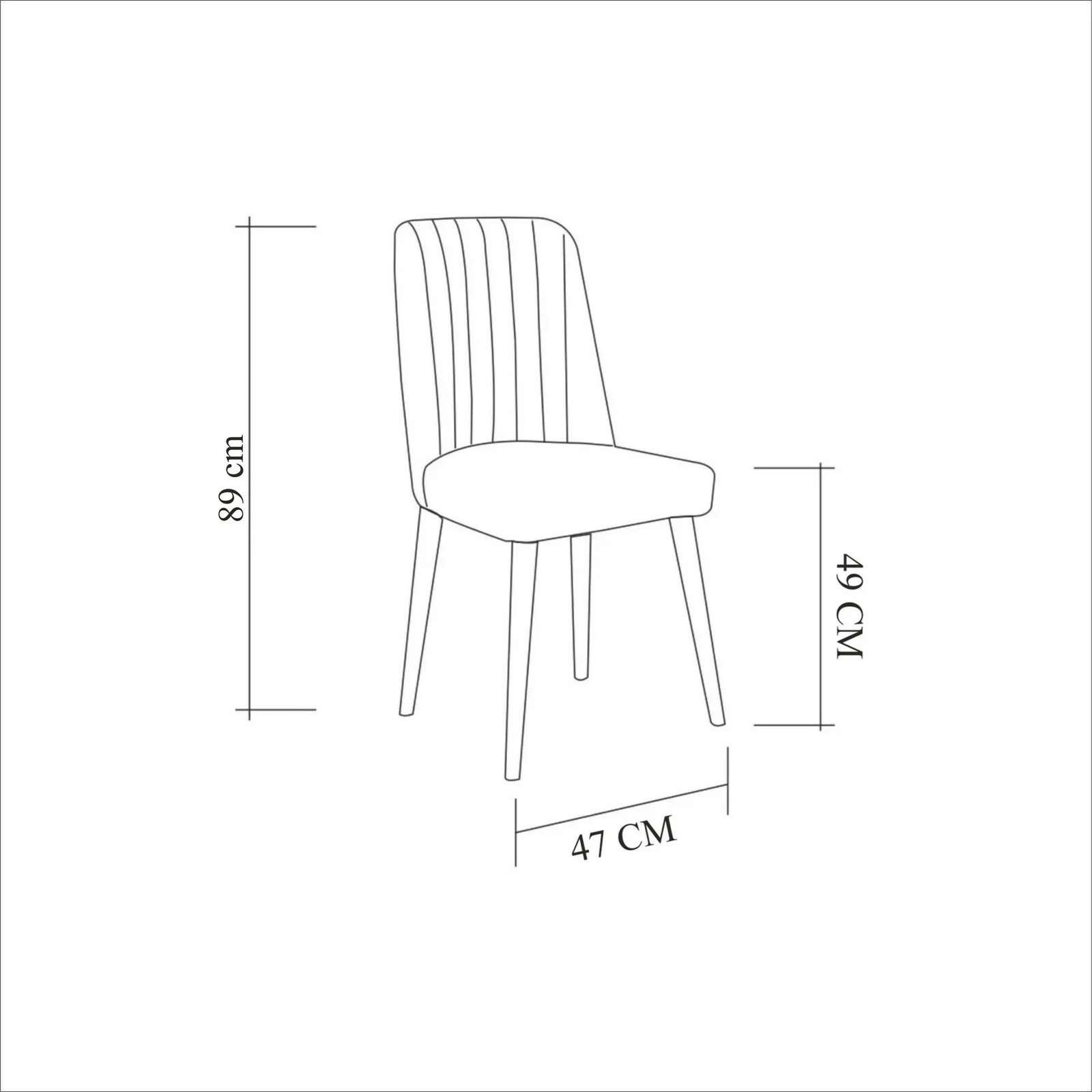 Set tavoline me karrige (4 copë), Hanah Home Vina 1053, e zgjatshme, anthracite dhe e bardhë