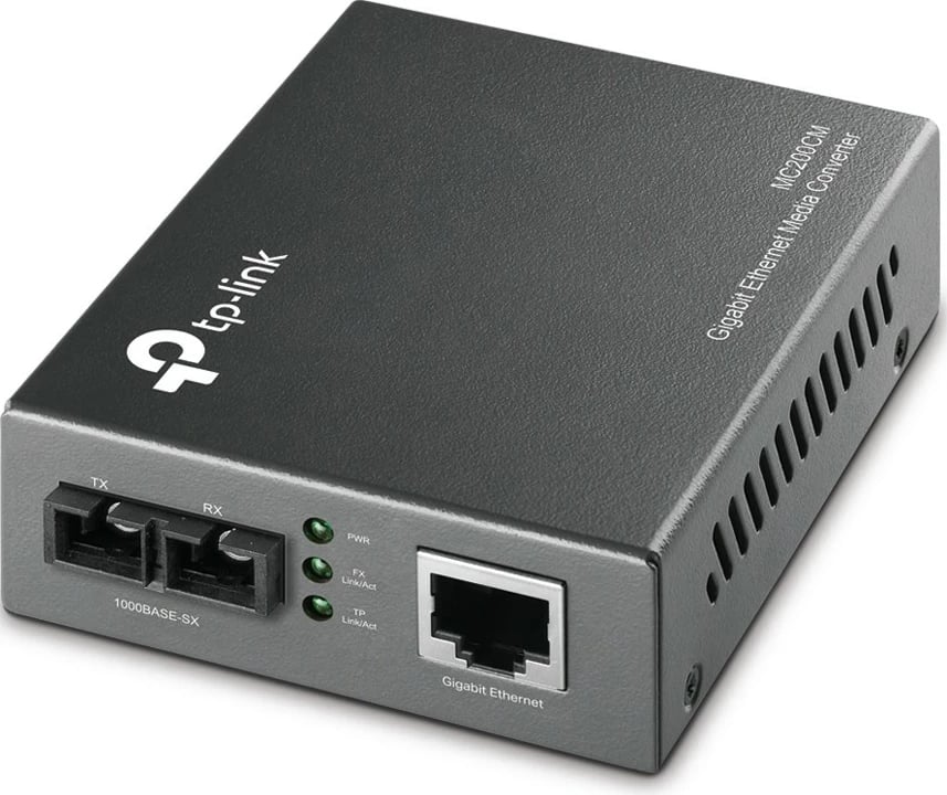 Media konvertues TP-LINK MC200CM, 1 port RJ45 1GbE, multimode SC, i zi