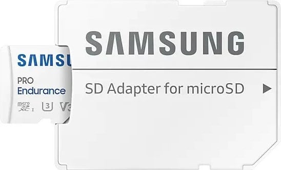 Kartelë memorie microSD Samsung PRO Endurance MB-MJ256KA/EU, 256GB me adapter, Bardhë