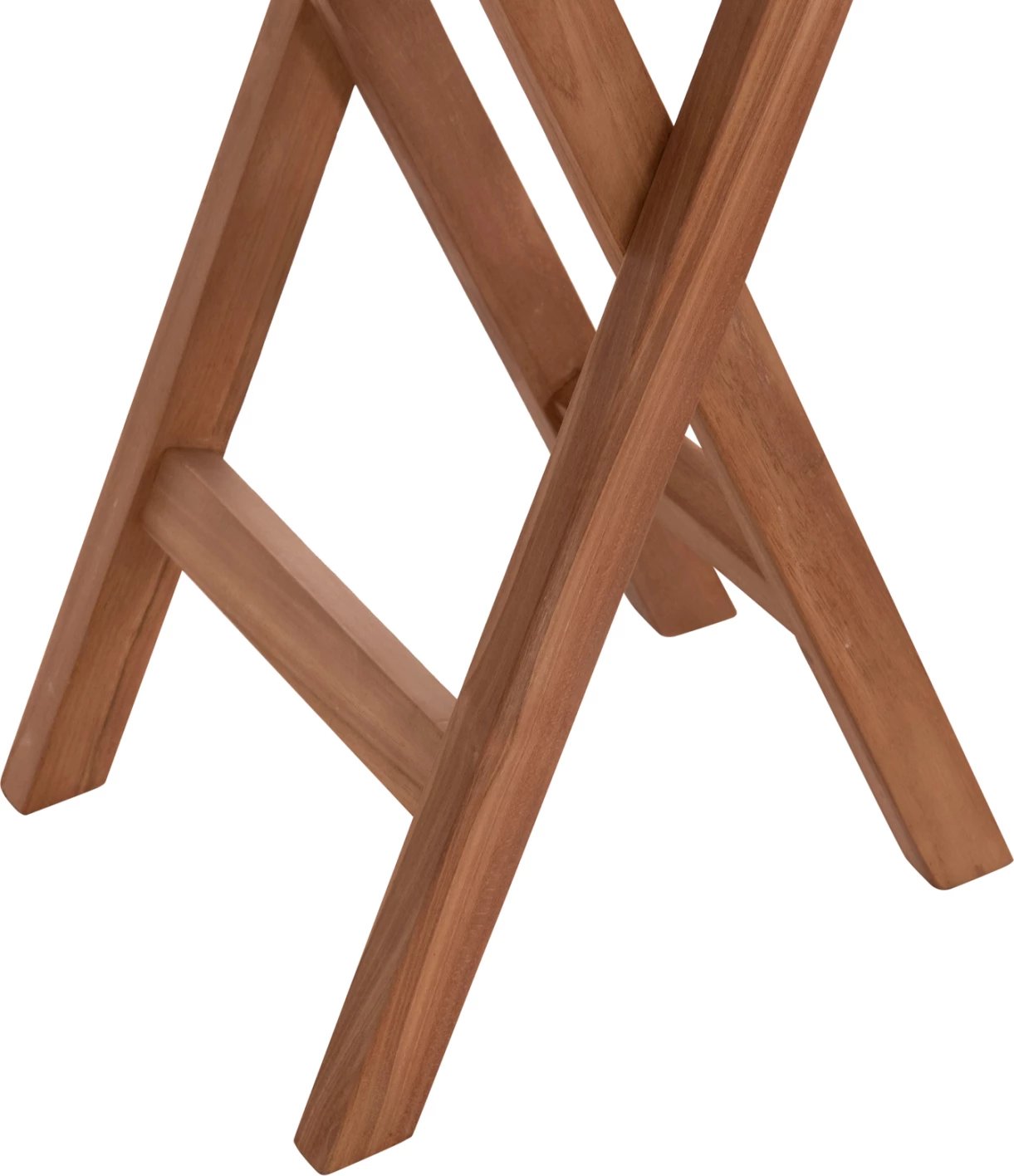 Tavolinë rrumbullake palosëse ERIS, dru tik, ngjyrë natyrale, FH18119, 60x75cm