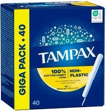 Tamponë higjienikë TAMPAX Regular për femra 40 copë