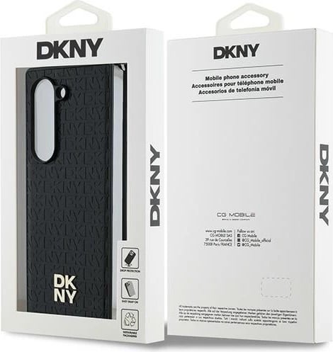 Mbështjellës DKNY Repeat Pattern Stack Logo për Samsung Galaxy Z Fold6, i zi