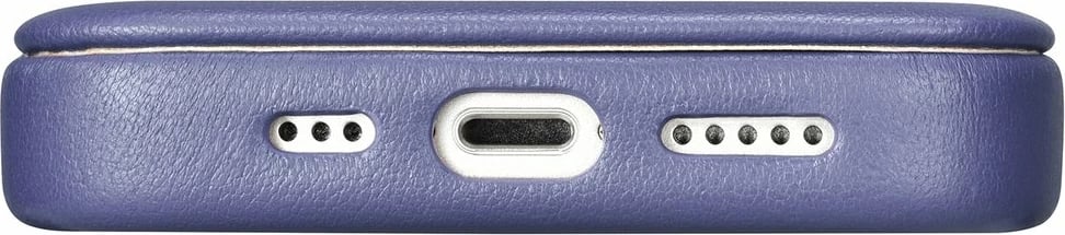 Mbështjellës iCarer CE Premium lëkurë folio për iPhone 14 Pro, MagSafe, vjollcë e lehtë