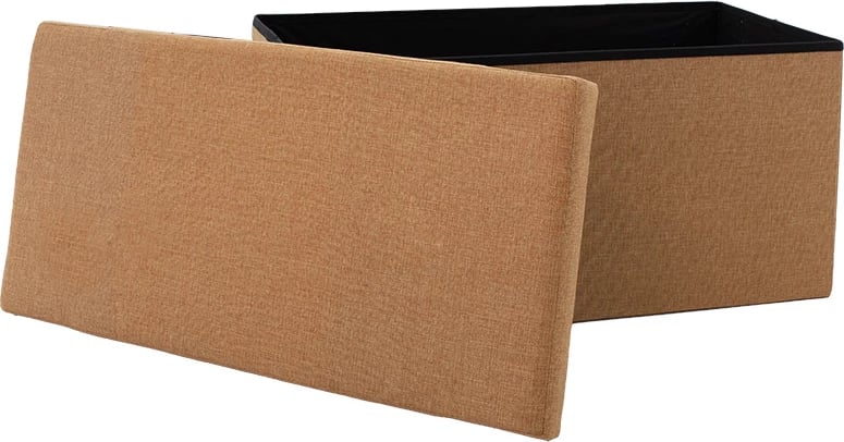 Stool-trunk Greatness, pëlhurë bezhë, 76x38x38cm