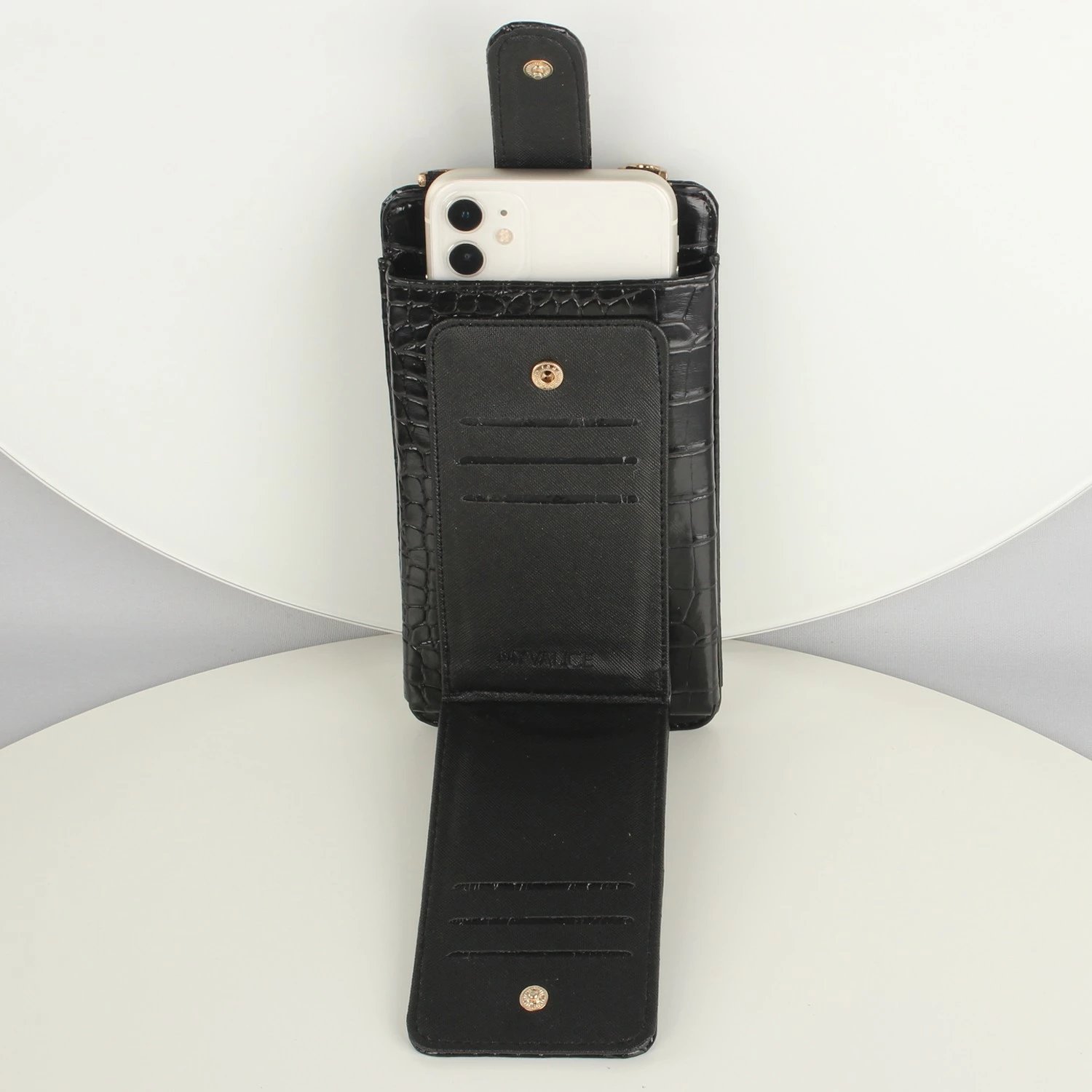 Portofol me çantë për telefon, ngjyrë e zezë, Zoozie Bags, 1166