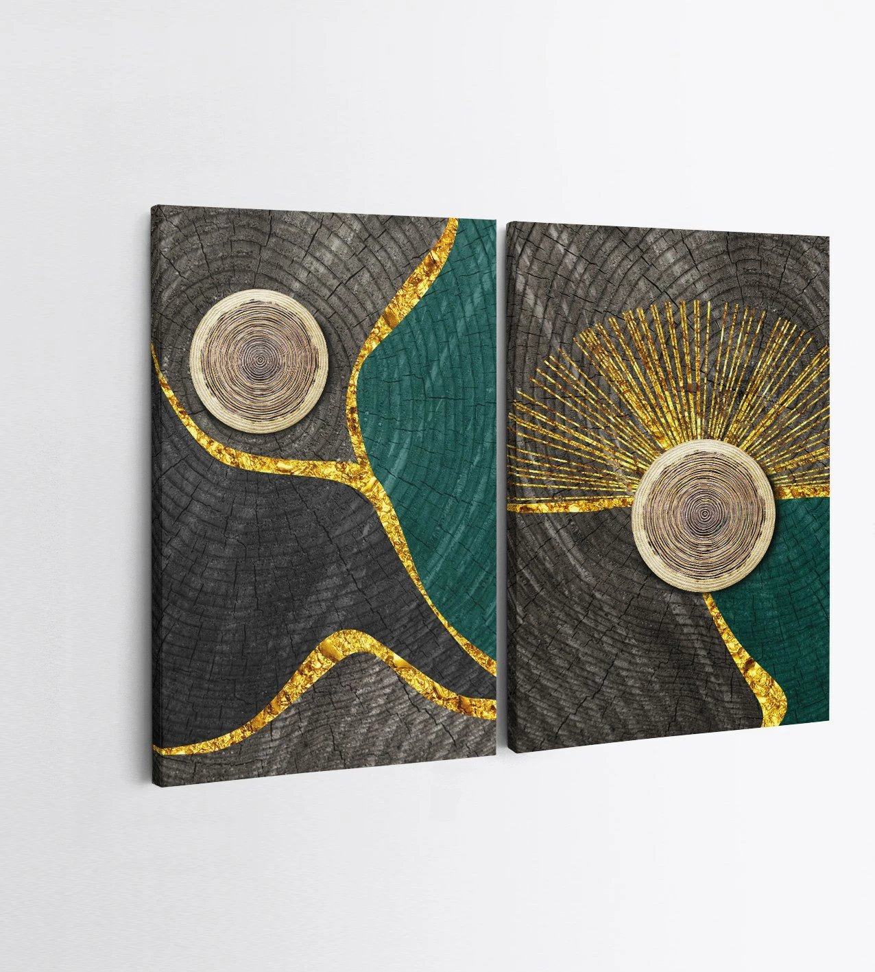 Pikturë dekorative në kanavacë (2 copë), Wallity, 2KNV4306, 50x70 cm