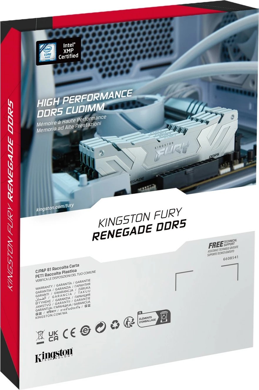 RAM Memorje Kingston FURY Renegade 24GB DDR5 8400MT/s CL40, e bardhë