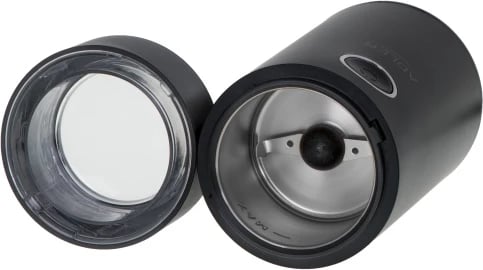 Mulli kafeje elektrik, Adler AD 4446, 150 W, kapacitet 75 g, kapak transparent, i zi/argjendtë