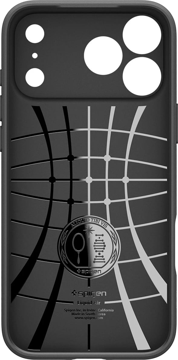 Mbështjellës Spigen Liquid Air për iPhone 17 Pro, Matte Black