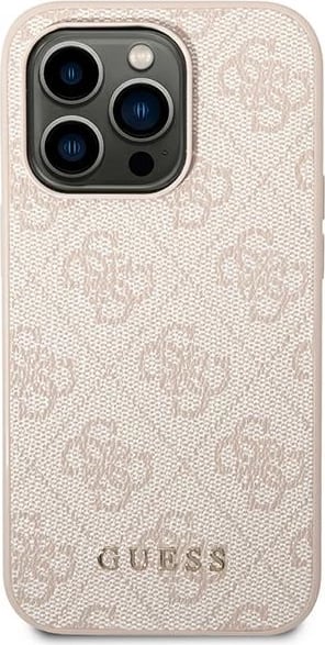 Mbështjellës Guess GUHCP14XG4GFPI për iPhone 14 Pro Max 6.7", hardcase, lëkurë sintetike, rozë Mbështjellës Guess GUHCP14XG4GFPI për iPhone 14 Pro Max 6.7", hardcase, lëkurë sintetike, rozë