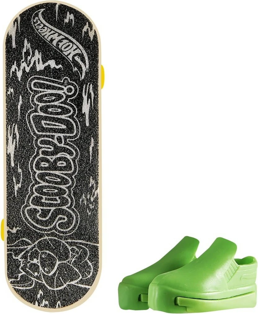 Fingerboard Hot Wheels Skate Scooby Doo me këpucë gishti, shumëngjyrëshe, set