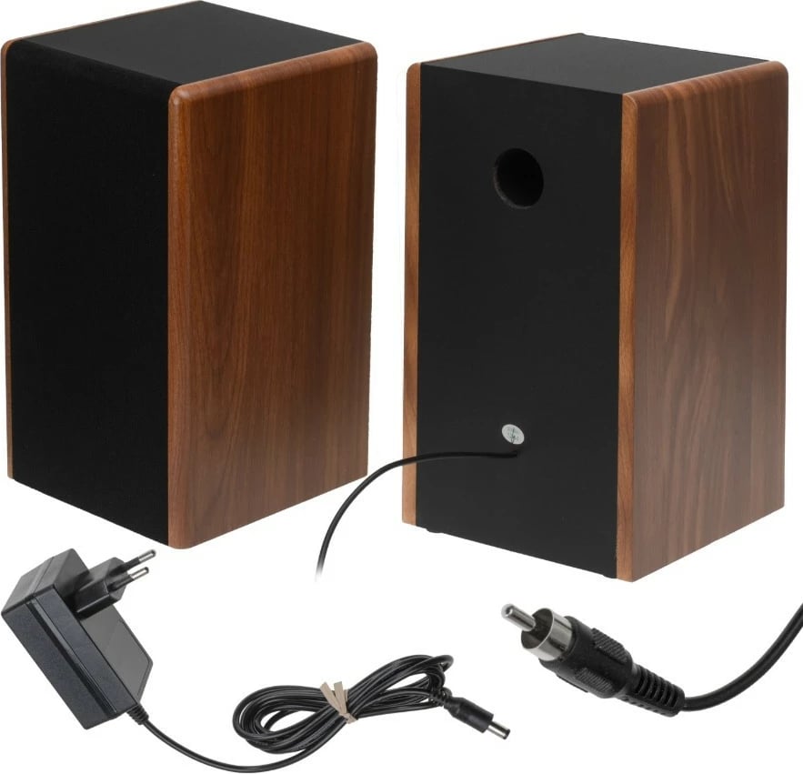 Gramofon Adler AD1915 me USB, Bluetooth, altoparlantë të integruar, i zi me pamje druri