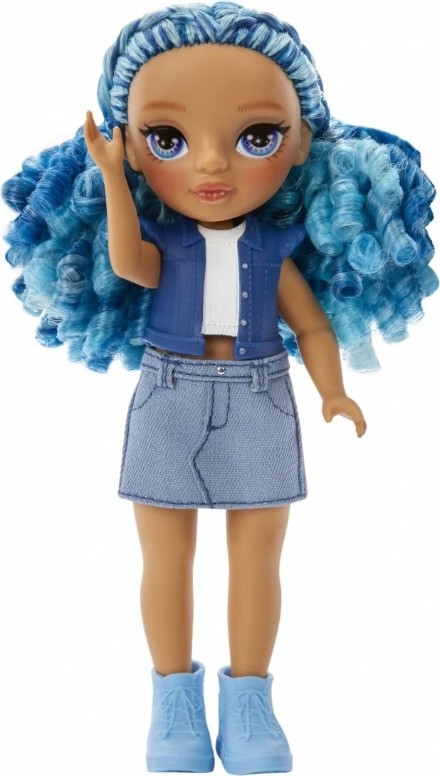 Kukull Rainbow High Littles Sapphire, 15 cm, me aksesorë, Blu
