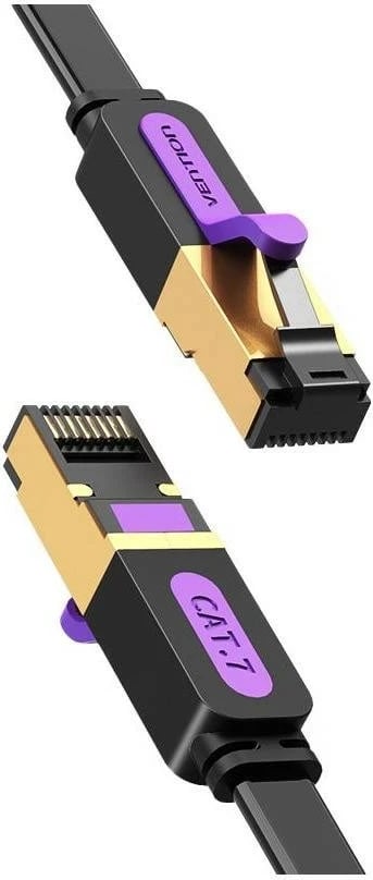 Kabëll patchcord Vention RJ-45/RJ-45, Cat.7, 5m, i zi