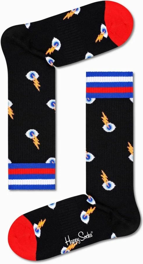 Çorape Happy Socks, femra, të zeza