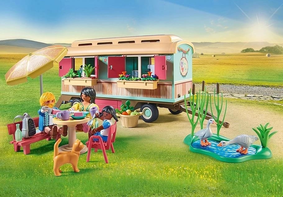 Set figurina Playmobil Country Cozy Wagon Café 71441, 145 pjesë