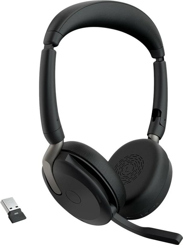 Smartwatch Jabra Evolve2 65 Flex, Link380a UC Stereo, Wireless Charging, Wired & Wireless, 20 - 20000 Hz, 136 g, Headset, Black