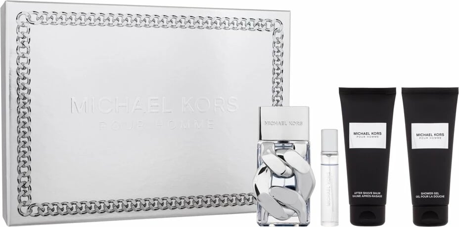 Set për meshkuj Michael Kors Eau de Parfum 100ml + Eau de Parfum 10ml + Shower Gel 100ml + Aftershave Balm 100ml