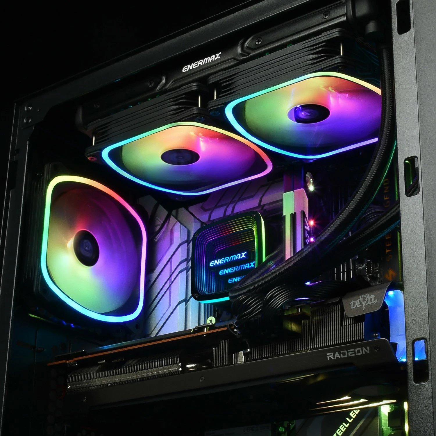 K Cooler Enermax Aquafusion ADV ELC-AQFA240-SQA, 240mm, RGB, i zi