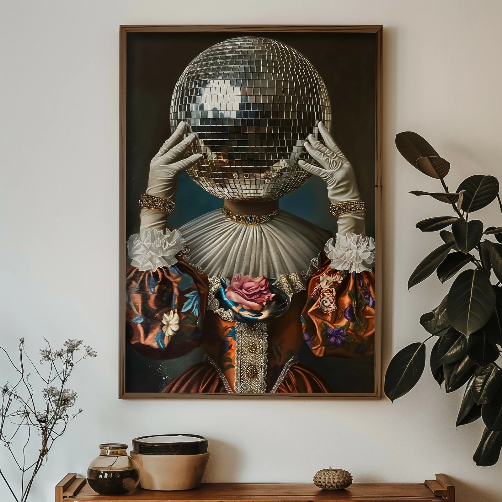 Pikturë dekorative me kornizë MDF, shumëngjyrëshe, GE132-L