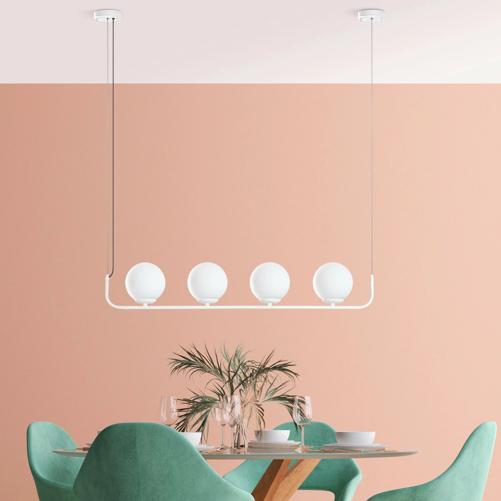 Llambë tavani Opviq Faruk, e bardhë, 4 copa, 13722