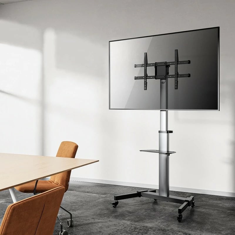 Karrocë për TV/monitor LogiLink BP0163, 37-86 inç, deri 50kg, e zezë/argjendtë