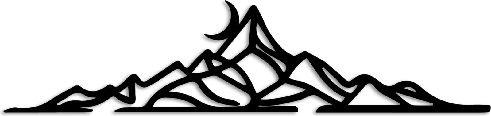 Aksesor dekorativ metalik për mur, peizazh, Wallity, Landscape 2