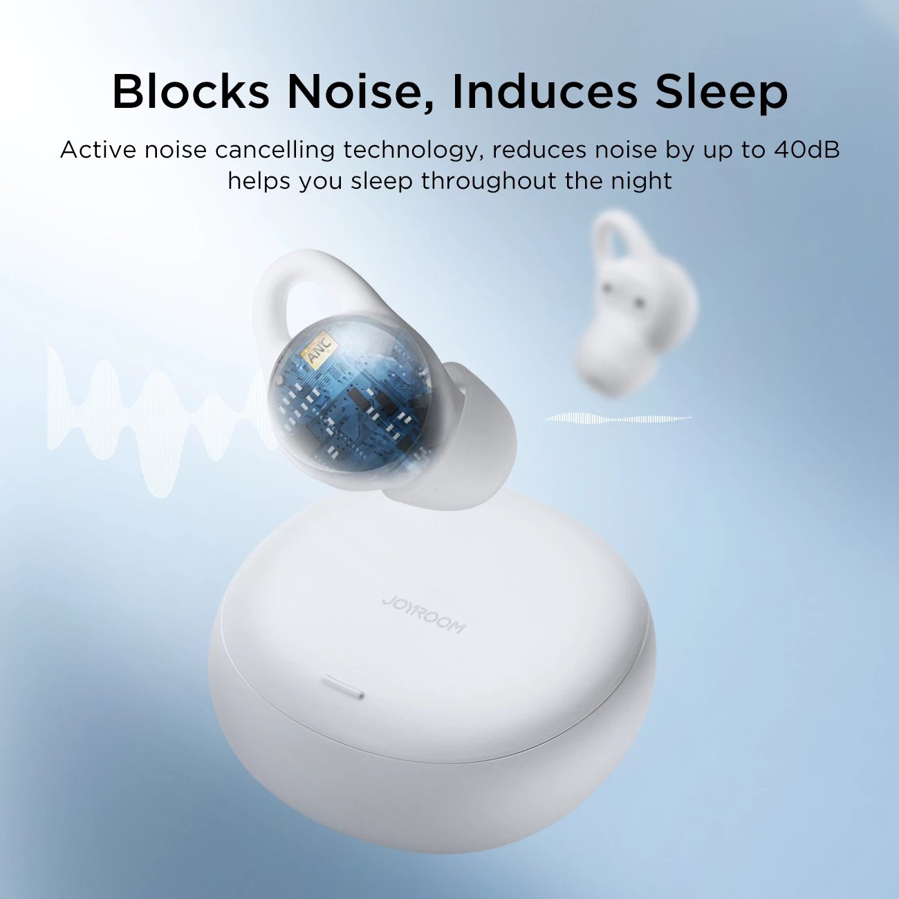 Kufje TWS Joyroom JR-TS2 Cozydots Series, Bluetooth 5.3, reduktim zhurme, të bardha