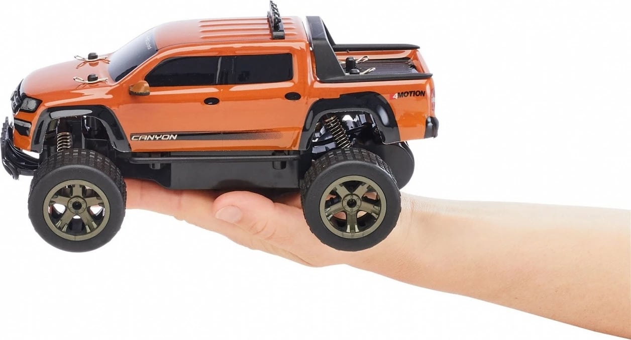 Veture me telekomandë Revell RC VW Amarok, 1:18, Portokalli e zezë