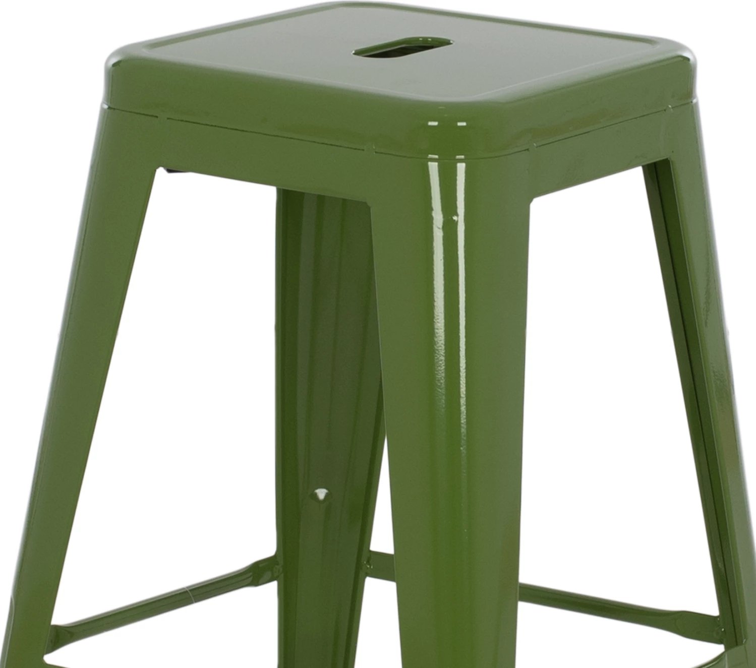 Karrige për bar mesatare MELITA FH8573.53 metalike ngjyrë ulliri e çelët 43x43x67Hcm.