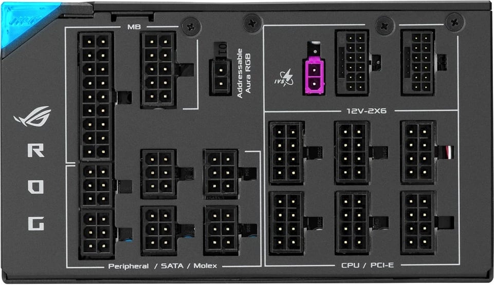 Kasë ASUS ROG THOR 1600W, 20+4 pin ATX, Gri