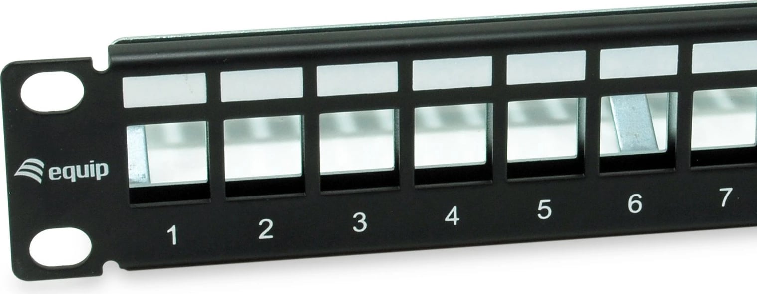 Panel Keystone Equip 769331, 1U, 12 porta, metal, i zi, rack mounting