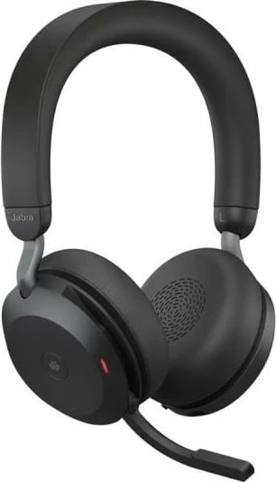 Kufje Jabra Evolve2 75 MS Stereo Bluetooth USB-A, ANC, rreze 30 m, e zezë (27599-999-999)