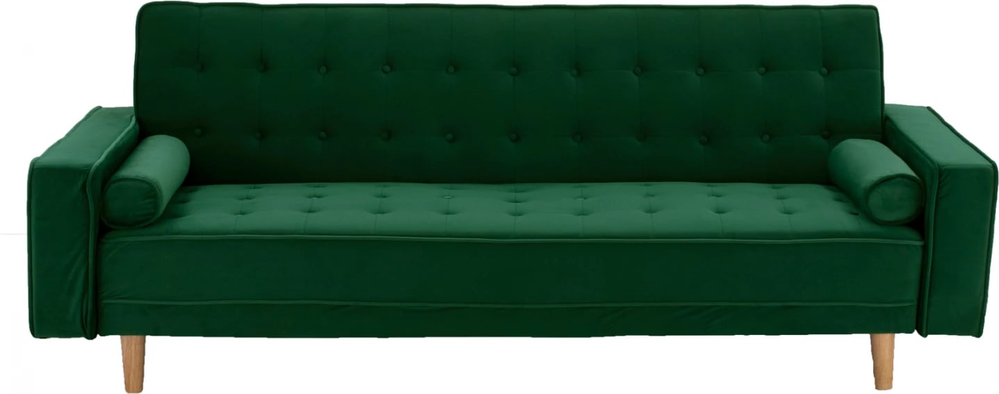 Divan-shtrat Salvador FH3150.13, kadife jeshile, 224x88x84 cm