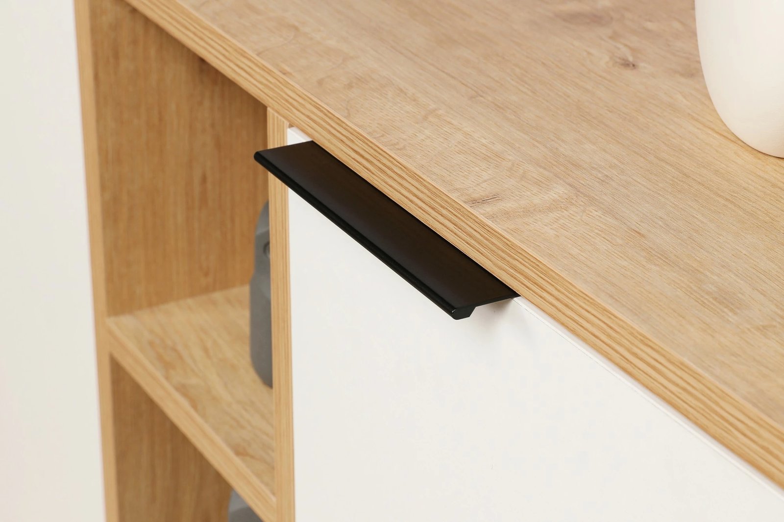 Konsol Skye Decor, Clara, ngjyrë lisi dhe e bardhë