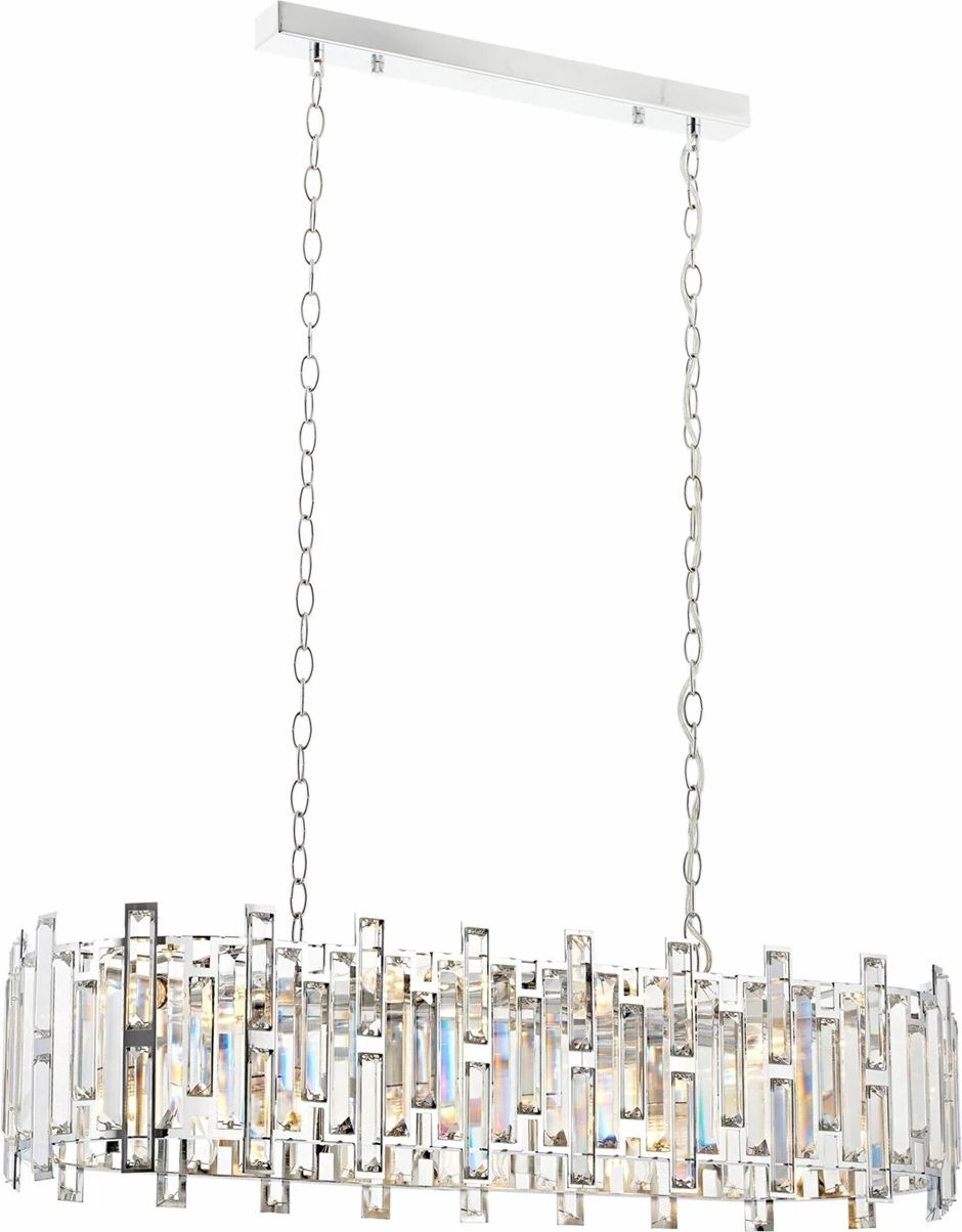 Llambadar Opviq, Av-4307-K30X90, krom, kristal