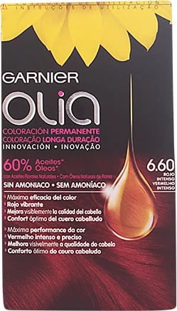 Ngjyrë për flokë Garnier Olia Permanent 6.60 e kuqe e thellë